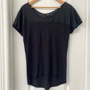 a.n.a Black Short Sleeve T-Shirt Relaxed Fit